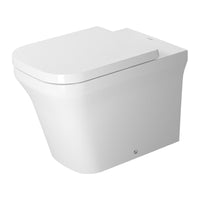 Duravit P3 Comforts Rimless Floorstanding Toilet Kit - Includes Pan, Seat & Connector