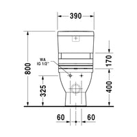Duravit Starck 3 BTW Sensowash E Toilet Suite - Includes Pan, Cistern, Seat & Connector