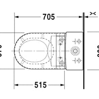 Duravit Starck 3 BTW Sensowash E Toilet Suite - Includes Pan, Cistern, Seat & Connector
