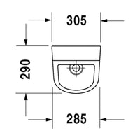 DURAVIT D-Code Urinal Concealed Inlet, incl. Jet Nozzle, Inlet Set, Waste, Trap & Fixings | The Source - Bath • Kitchen • Homewares