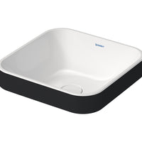 DURAVIT Happy D.2 Plus Washbowl 400x400mm NTH, no O/F, Waste Inc., Ground | The Source - Bath • Kitchen • Homewares