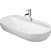 DURAVIT Luv Washbowl 800x400mm 1TH, no O/F, Waste Inc., Ground, Alpin Whitee | The Source - Bath • Kitchen • Homewares
