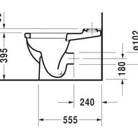Duravit Starck 3 BTW Toilet Suite - Includes Pan, Cistern, Seat & Connector