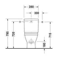 Duravit Starck 3 BTW Toilet Suite - Includes Pan, Cistern, Seat & Connector