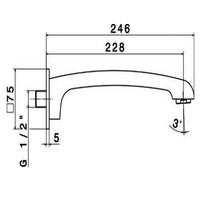 Newform X-Sense Wall Spout