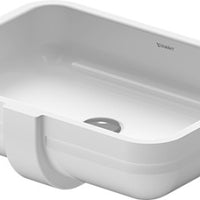 Happy D.2 Undercounter Basin 480x345mm NTH with O/F, Alpin White