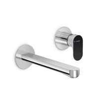 Parisi Newform Linfa Wall Mixer with Spout with Black Handle