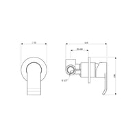 Gareth Ashton Stile Wall Mixer - Black