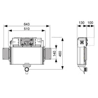 TECE Low Level Pedestal Cistern