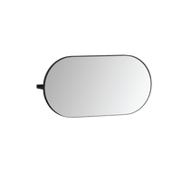 Ex.t Arco Oval Horizontal Mirror Black
