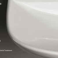 GENESIS Senzabrida Compact Wall-Hung Toilet Pan & Soft Close Seat Kit - WHITE