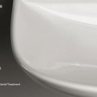 FORTY3 Senzabrida Wall-Hung Toilet Pan & Soft Close Seat Kit - WHITE