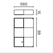 Ex.t FELT - Wall mounted modular system. Composition 1 White