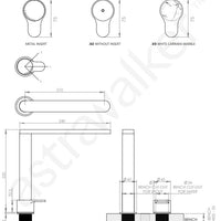 Astra Walker Spring Hob Set with Mixer & 200mm Swivel Spout A82.07.V6