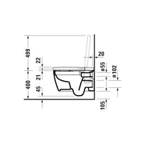 Duravit SensoWash Starck f Plus Wall Hung Pan and Seat