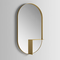 Ex.t Nouveau Shelf Mirror Brass