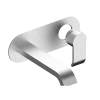 Gareth Ashton Stile Wall Mixer & Bath Spout Set - Brushed Nickel