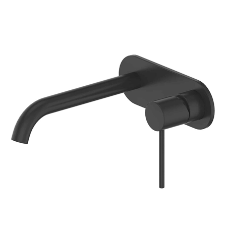 Greens Gisele Wall Basin Mixer with Plate Matte Black