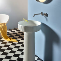 UNITED PRODUCTS Flute Pedestal Basin by: Adam Goodrum Studio | The Source - Bath • Kitchen • Homewares