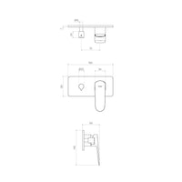 Parisi Loom Wall Mixer with 2-Way Diverter - Chrome