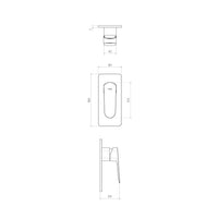 Parisi Loom Wall Mixer - Brushed Brass