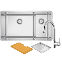 Abey Lucia Bowl & Three Quarter Pull-Out Kitchen Mixer Pack