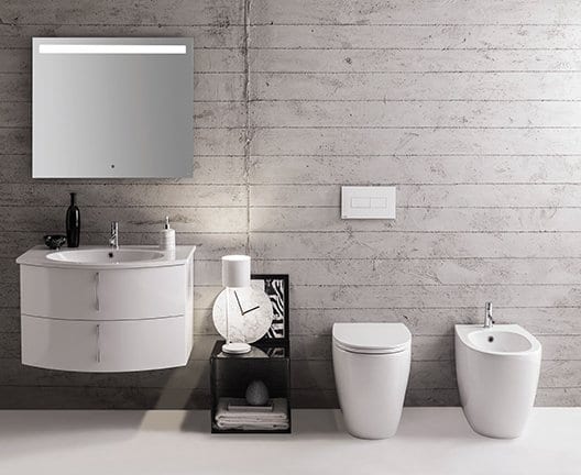 4ALL Senzabrida Floor Mounted Toilet Pan & Soft Close Seat Kit