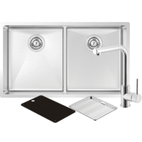 Abey Montego Double Sink with 3K2 Kitchen Mixer
