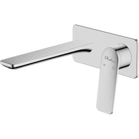 Oliveri Paris Brushed Nickel Wall Mixer Set