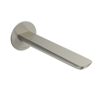 Parisi Slim II Wall Bath Spout 190mm - Brushed Nickel