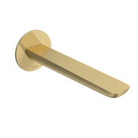 Parisi Slim II Wall Bath Spout 190mm - Brushed Brass