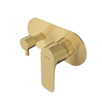 Parisi Slim II Wall Mixer with 2-Way Diverter - Brushed Brass