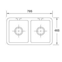 SHAWS Double Bowl 1000 Sink | The Source - Bath • Kitchen • Homewares