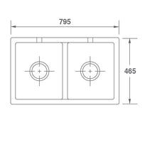 SHAWS Shaker Double 800 Sink | The Source - Bath • Kitchen • Homewares