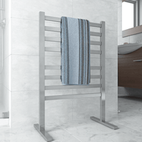 Thermorail Freestanding Straight/Round Heated Towel Rail 590 x 900mm