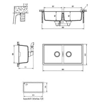 Abey SCHOCK Horizont Undermount Double Bowl Sink