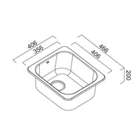 Abey The Hunter AL100 Single Bowl Laundry Sink