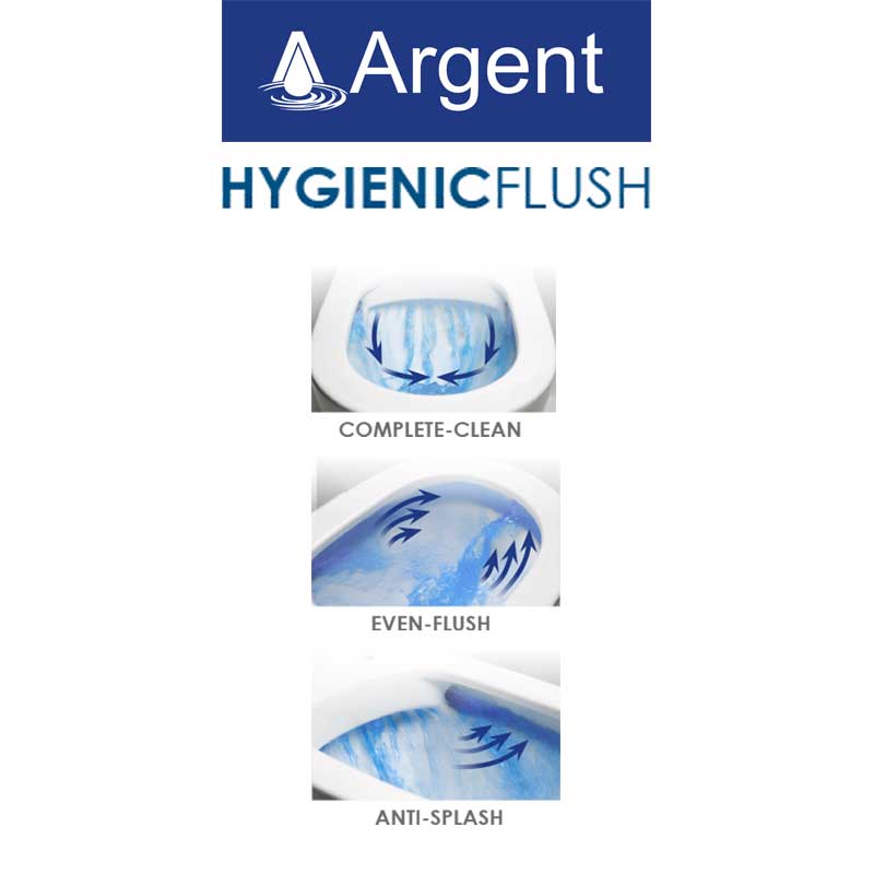 Argent Grace BTW Hygienic Flush Toilet Suite