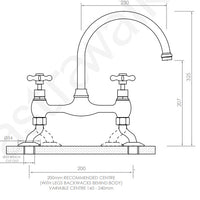 Astra Walker Olde English Kitchen Set With Cross Handles