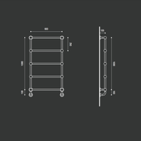 Hydrotherm B-Series 600 Heated Towel Rail - Chrome