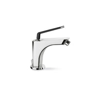 Parisi O'Rama Bidet Mixer Chrome with Matt Black Handle