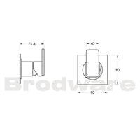 Brodware SQ75 Shower-Bath Mixer Chrome 1.7548.00.0.G1
