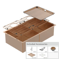 Abey Piazza Double Square Bowl Artisan Copper