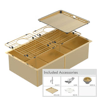 Abey Piazza Double Square Bowl Eureka Gold