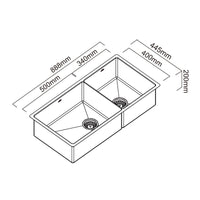 Abey Piazza CR500D Inset Piazza CR340D Inset Sink