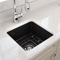 Turner Hastings Cuisine 46x46 Inset - Undermount Fine Fireclay Sink - Matte Black