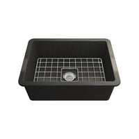 Turner Hastings Cuisine 68 x 48 Inset - Undermount Fine Fireclay Sink - Matte Black