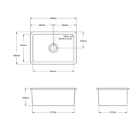 Turner Hastings Cuisine 68 x 48 Inset / Undermount Fine Fireclay Sink