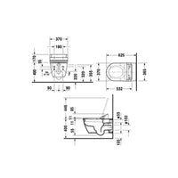 Duravit Darling New SensoWash Slim Wall Mount Toilet