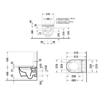 Duravit SensoWash® Starck F Lite Wall Hung Toilet